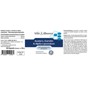 Acetyl-L-Carnitin & Alpha-Liponsäure