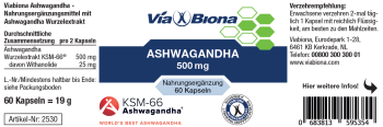 Viabiona Ashwagandha 500