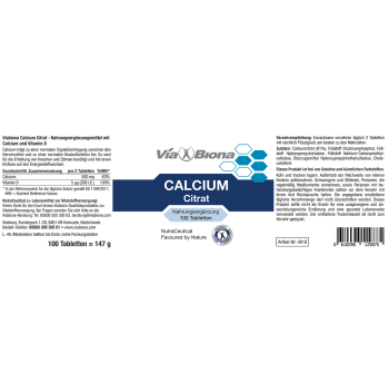Calcium Citrat (Kalzium)