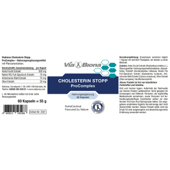 Cholesterin STOPP Pro Complex