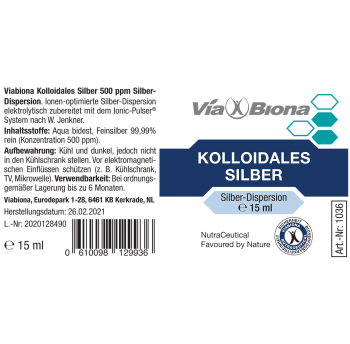 Kolloidales Silber 500ppm