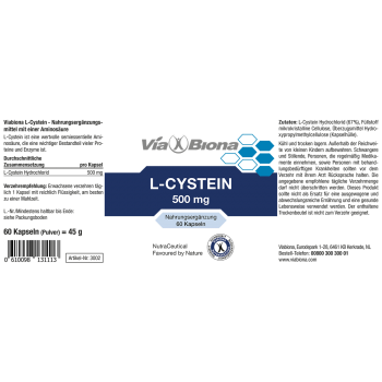 L-Cystein 500 mg