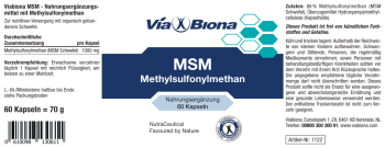 Viabiona MSM 1.000