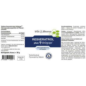 Viabiona Resveratrol plus VinOgrape