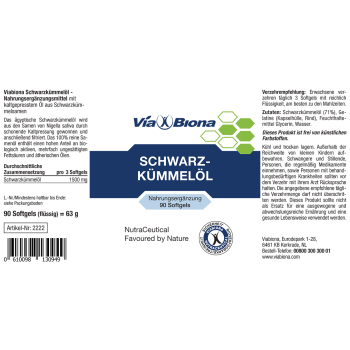 Viabiona Schwarzkümmelöl