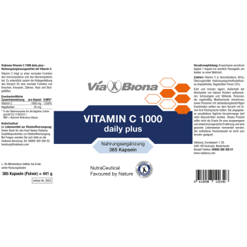 Vitamin C 1000 daily plus