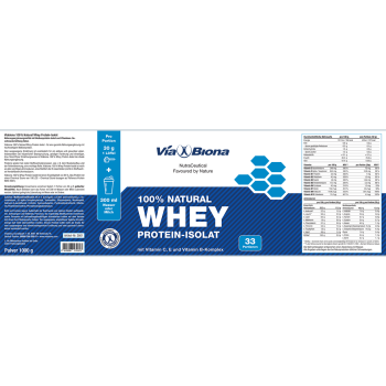 100% Whey Protein-Isolat